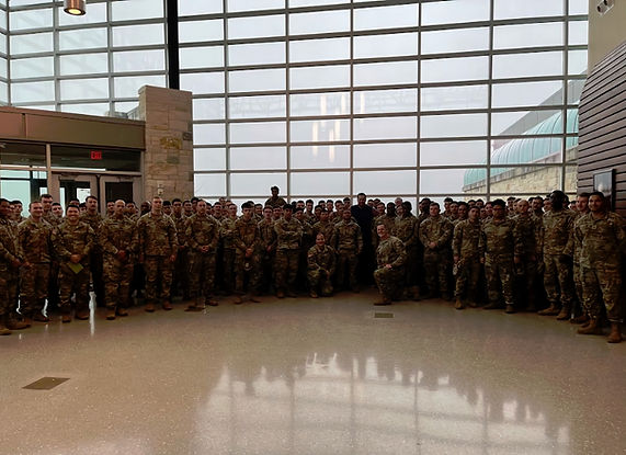 Joe Brown Talking to the Troops