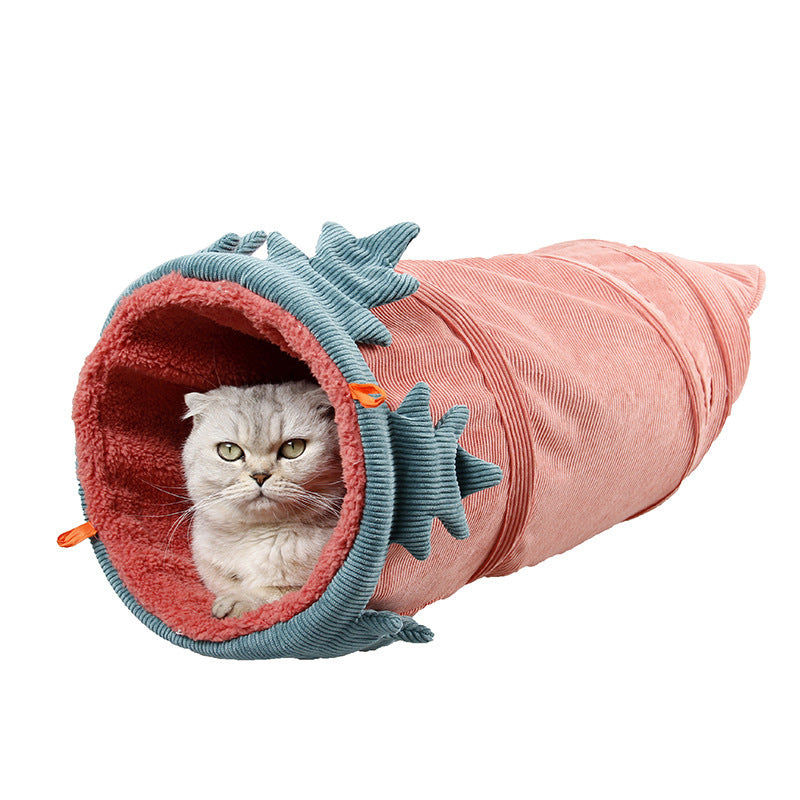 Thumbnail: Creative Fruit Funny Pet Cat Tunnel Toys