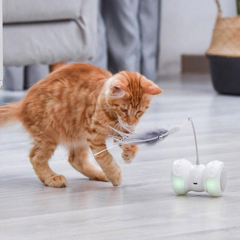 Thumbnail: Electric Pet Smart Interactive Cat Toy Luminous Remote Control Car