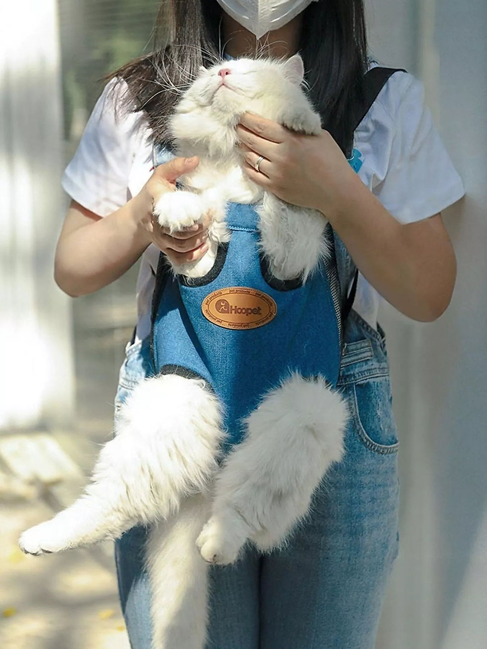 Thumbnail: Adjustable Straps Pet Carrier Backpack