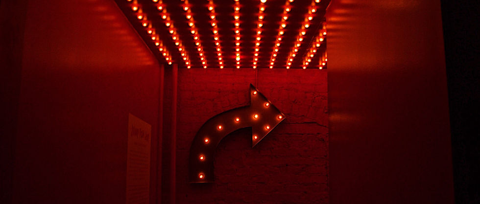 Illuminated Arrow Sign