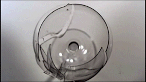 Sound wave through glass