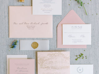 Gold Foil Wedding Invitation Suite