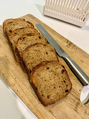 Our first successful attempt at baking bread!