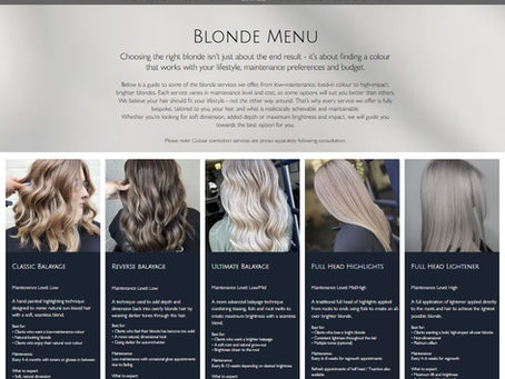 Your Guide to Our New Blonde Menu