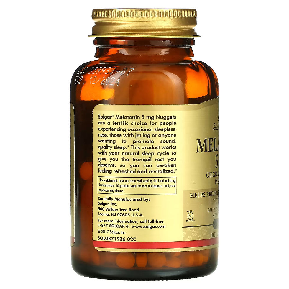 Miniatura: Melatonina Solgar 5 mg 120 Tabletas