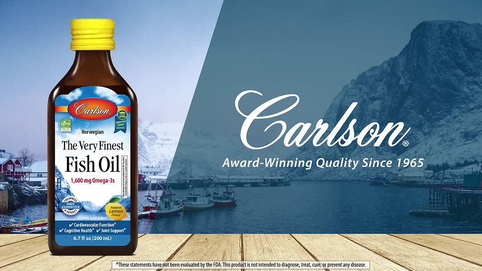 Miniatura: Fish Oil Carlson Labs Omega 3 1600 mg Aceite Pescado Noruego 500 ml