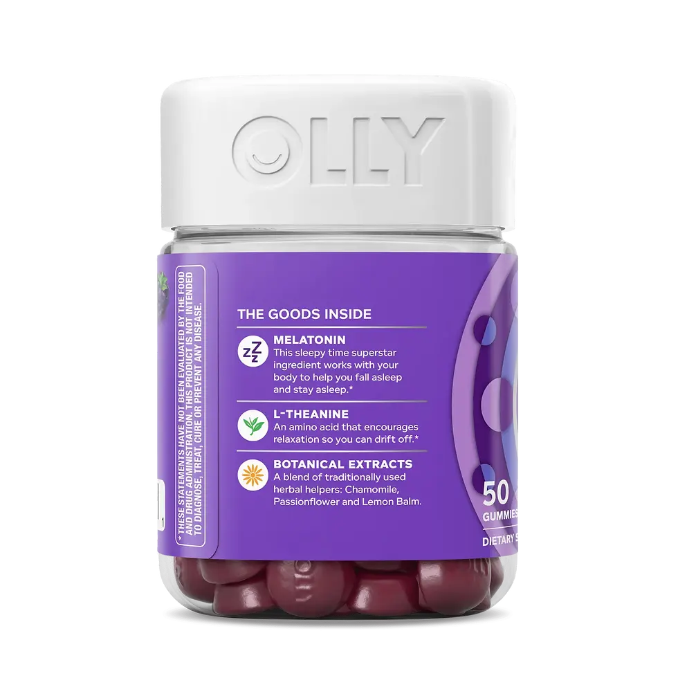 Miniatura: Gomitas de Melatonina para Adultos Olly Sleep 3 mg Sabor Mora 50 Gomas