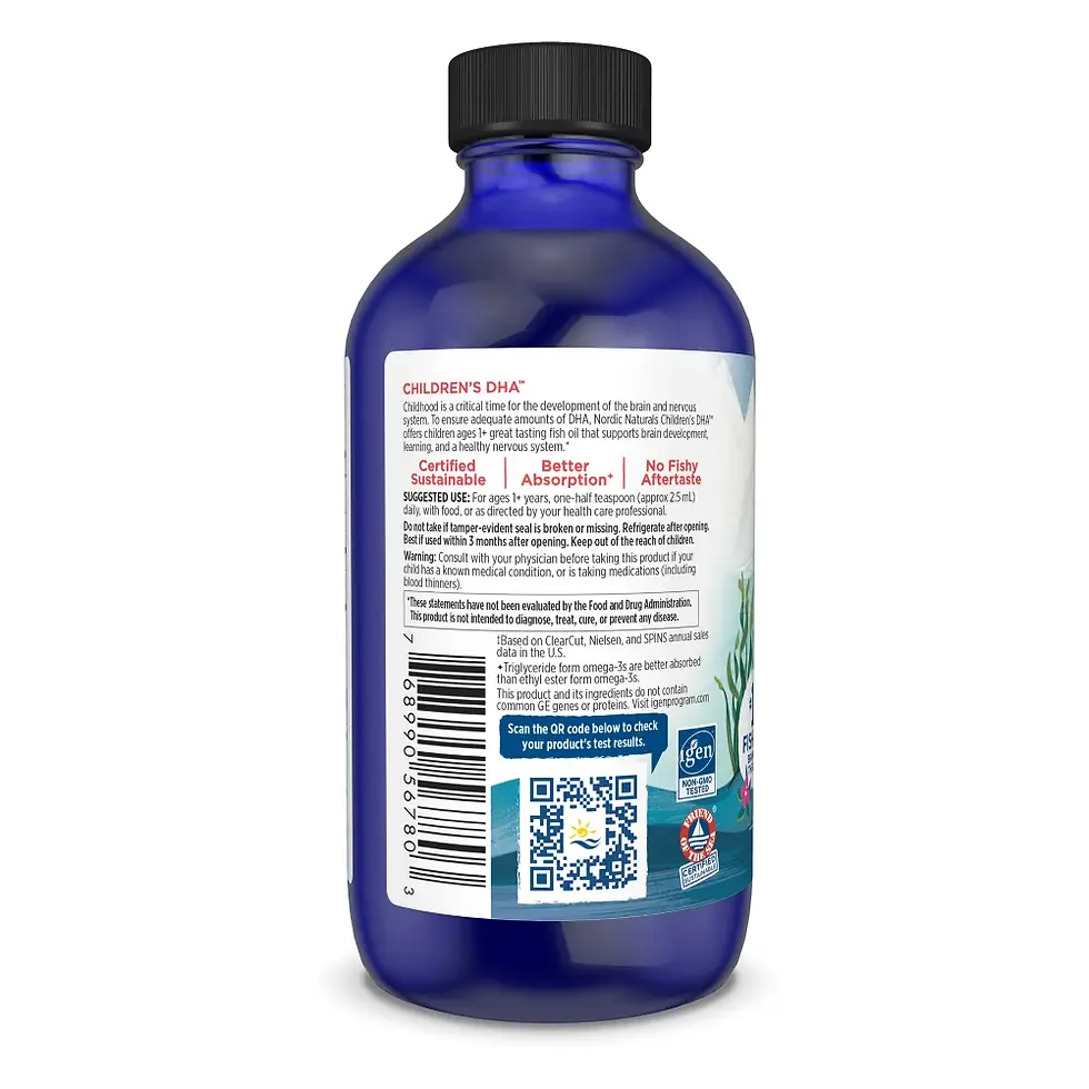 Miniatura: Omega 3 para Niños Nordic Naturals Childrens DHA 530 mg Sabor Fresa 119 ml