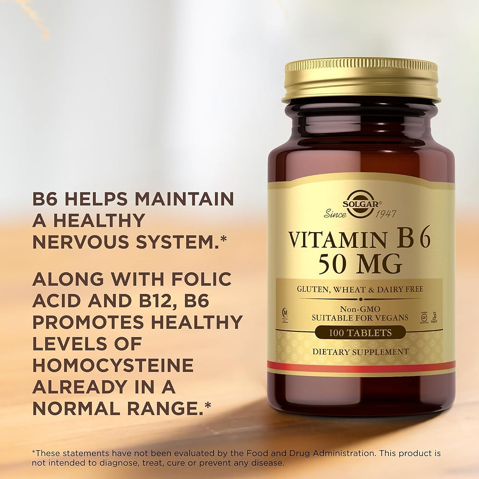 Miniatura: Solgar Vitamin B6 50 mg 100 Tablets