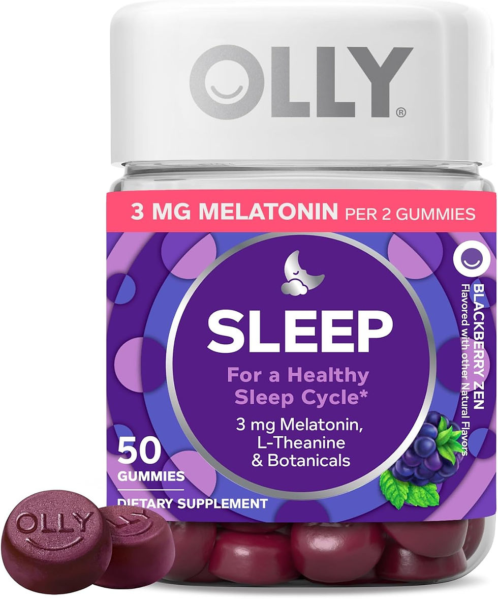 Gomitas de Melatonina para Adultos Olly Sleep 3 mg Sabor Mora 50 Gomas