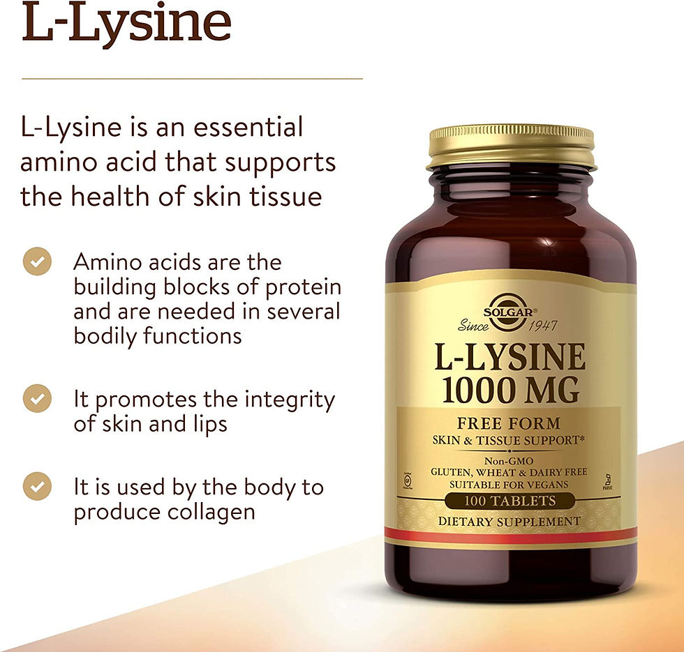 Miniatura: Lisina Solgar L-lysine Free Form 1000 Mg 100 Tabletas