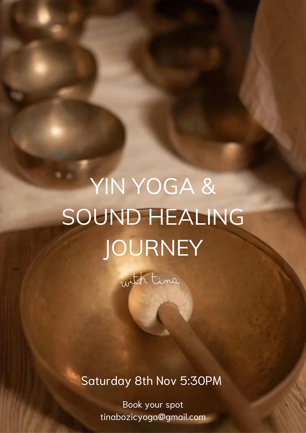 yin yoga & sound healing - with Tina Bozic