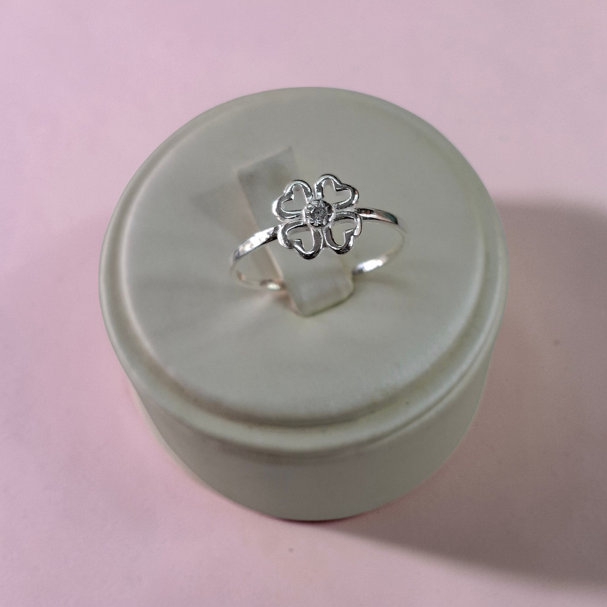 Anillo de plata 925 Trebol