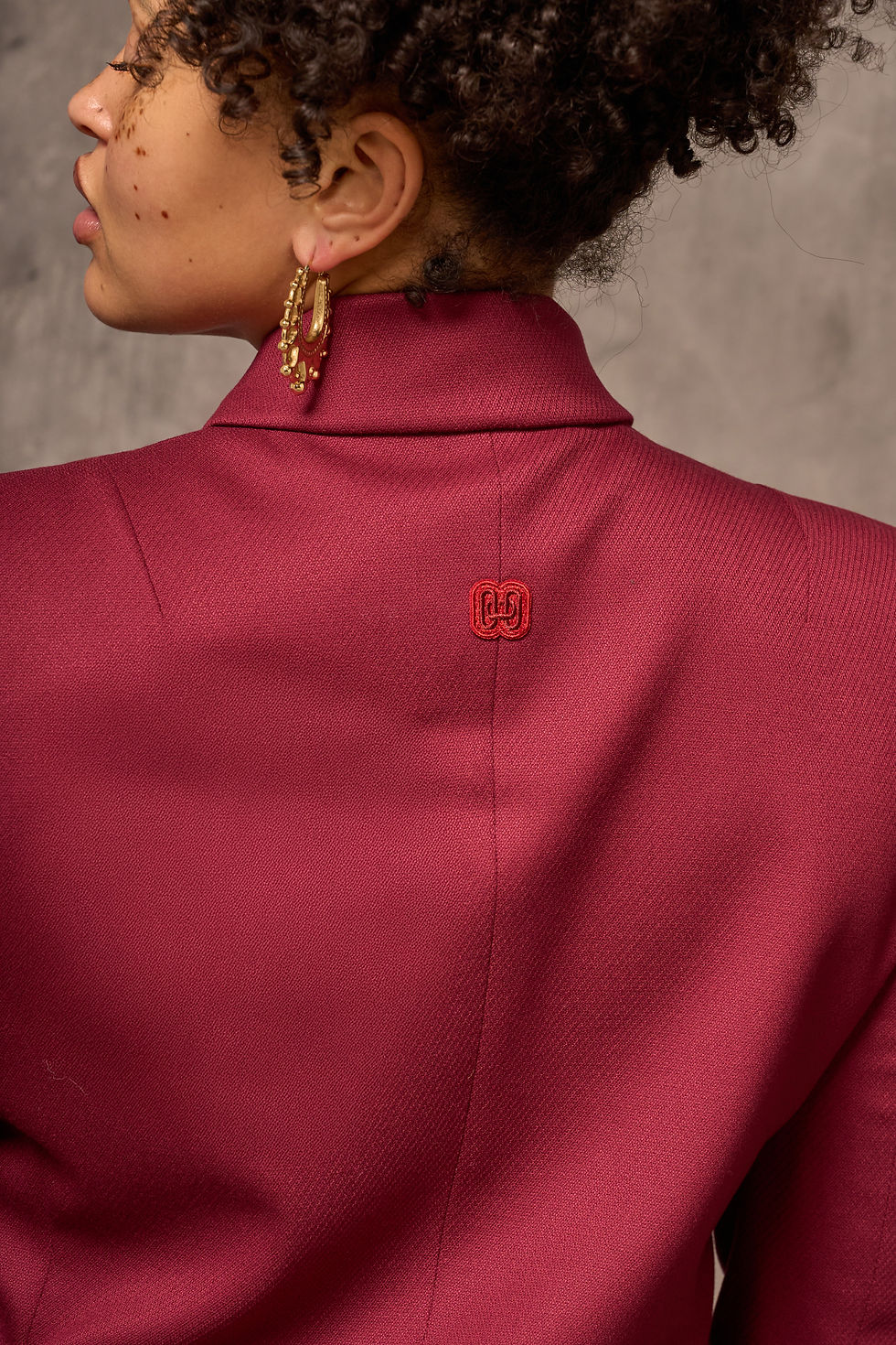 Thumbnail: The Maud Blazer - Burgundy Rouge