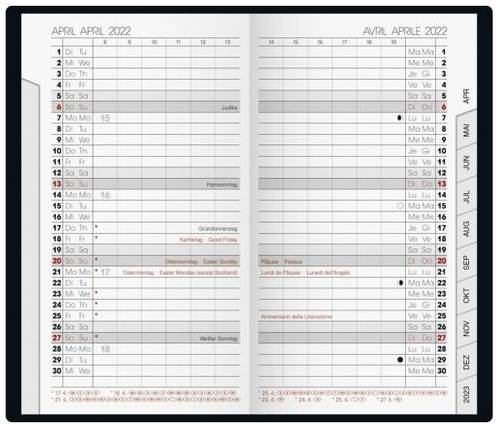 Brunnen Kalender 2025 Modell 75100 8,7x15,3cm - Kalender-Einlage  Brunnen Kalender