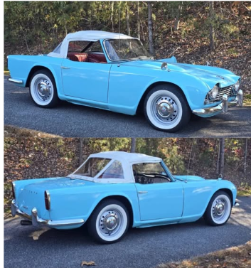 The 1962 Triumph TR4 is a stylish British sports car