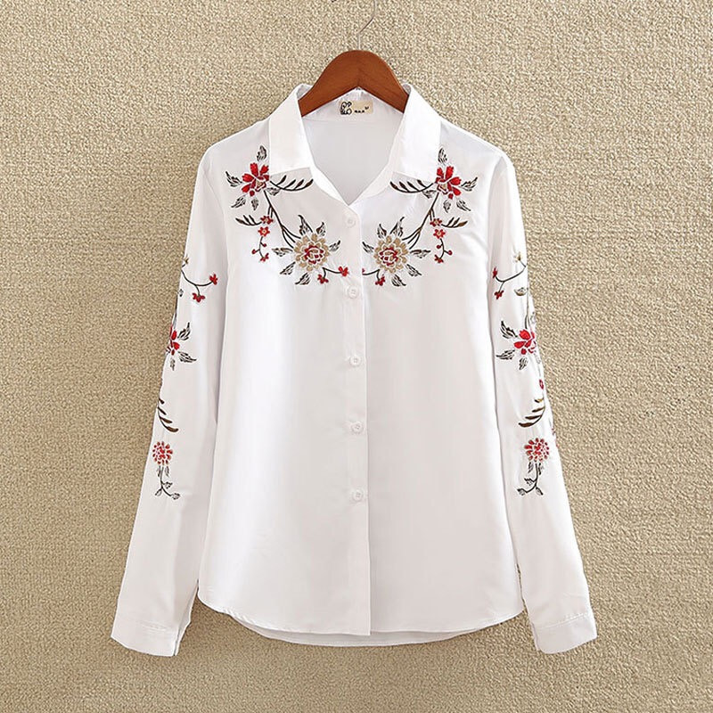 ภาพขนาดย่อ: เสื้อเชิ้ตลายปัก S-5XL