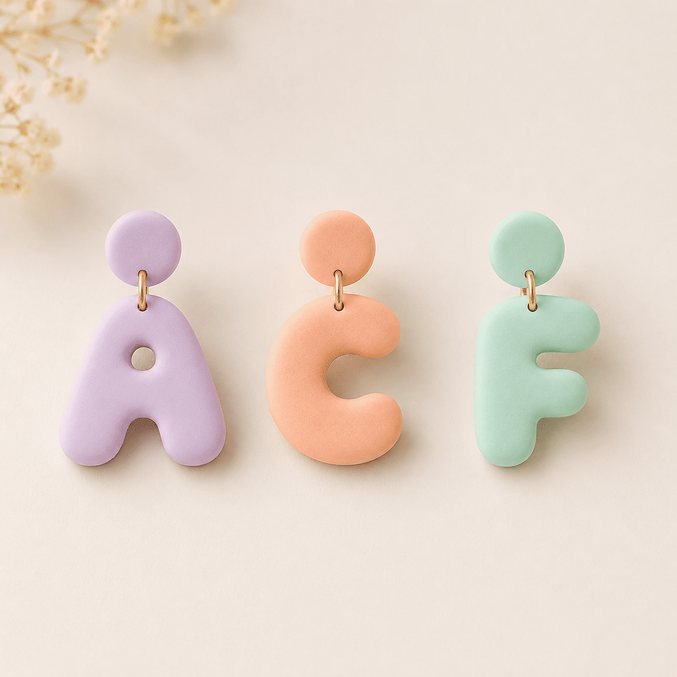 Bubble Letter Clay Cutters