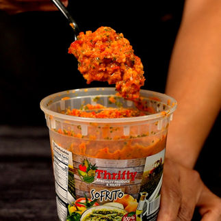 Un pote de sofrito rojo de thrifty