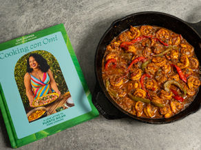 Garlic Shrimp with Mantequilla Criolla from Cooking con Omi