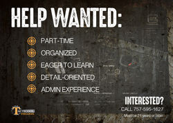 Social media "Help Wanted" advertisement