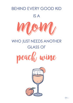 Peach wine sign
