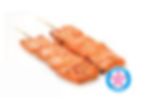 Brochettes saumon
