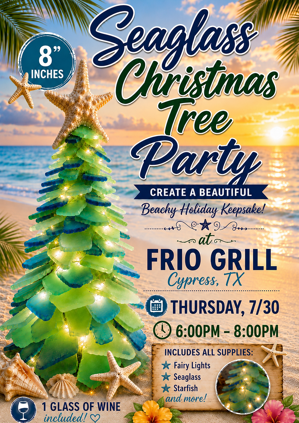 Sea Glass Christmas Tree Party at Frio Grill