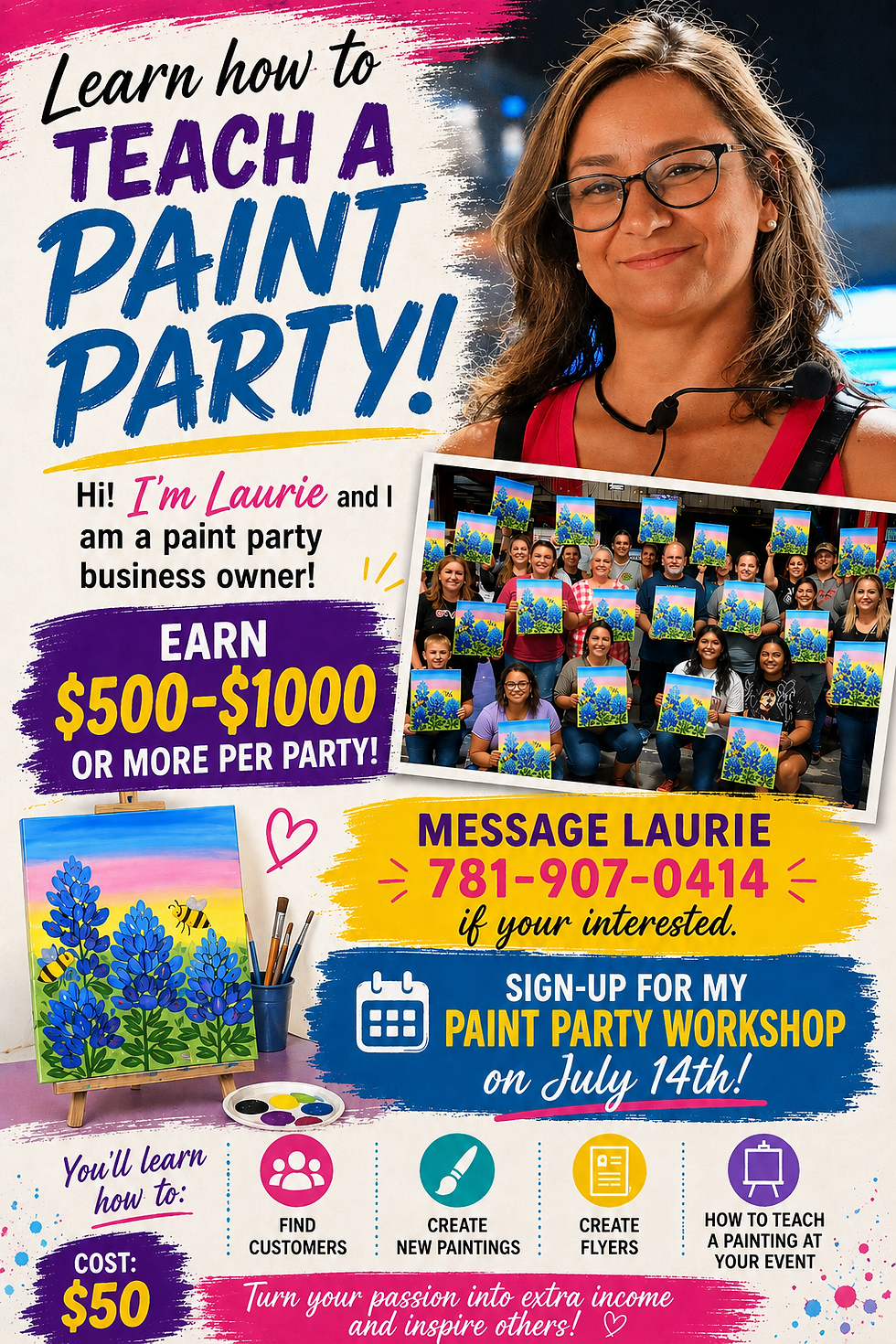 How To Teach A Paint Party!