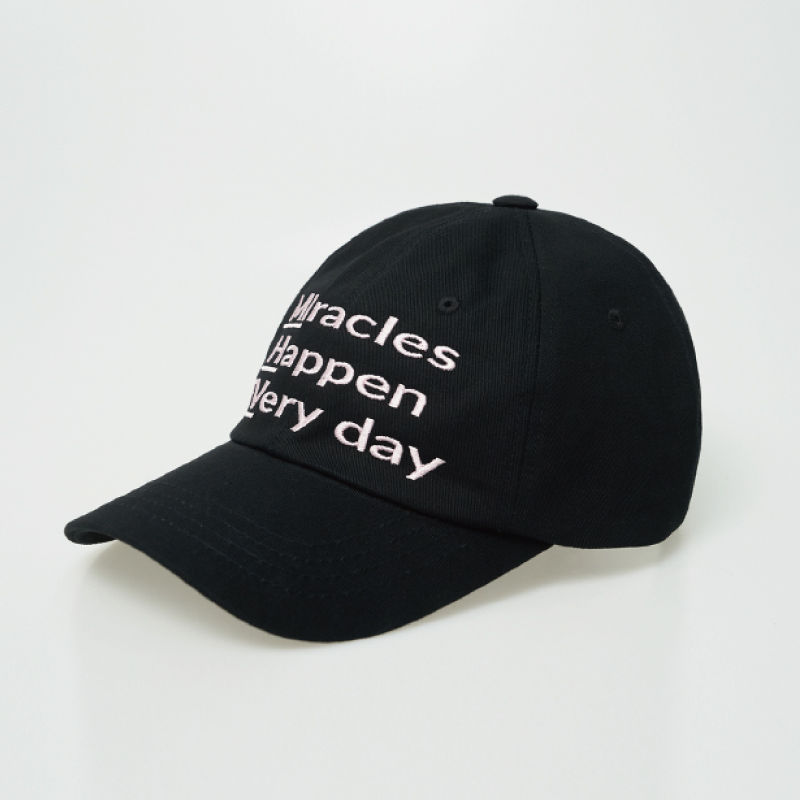 섬네일: MIracles Happen EVery day Ball Cap Black Pink