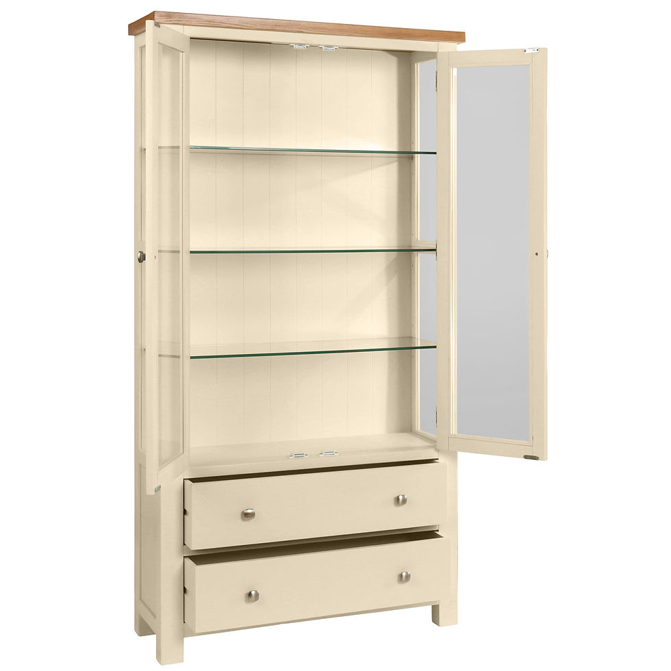 Thumbnail: Dawlish Warren Painted Display Cabinet In Ivory