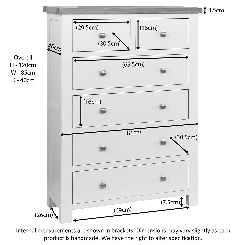Thumbnail: Dawlish Warren Painted 2+4 Chest of Drawers