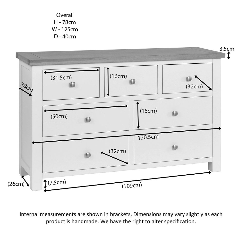 Thumbnail: Dawlish Warren Painted 3 Over 4 Chest of Drawers