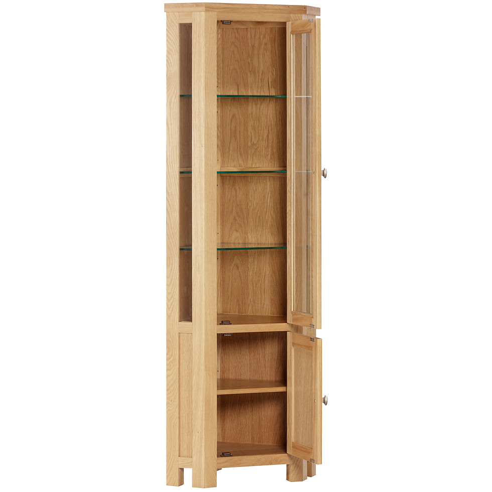 Thumbnail: Dawlish Warren Oak Glazed Corner Display