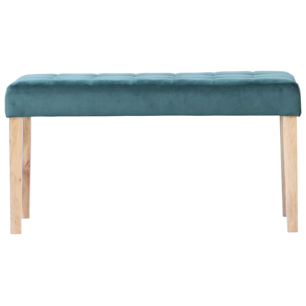 Thumbnail: Anstey Small Velvet Dining Bench 90cm In Forest