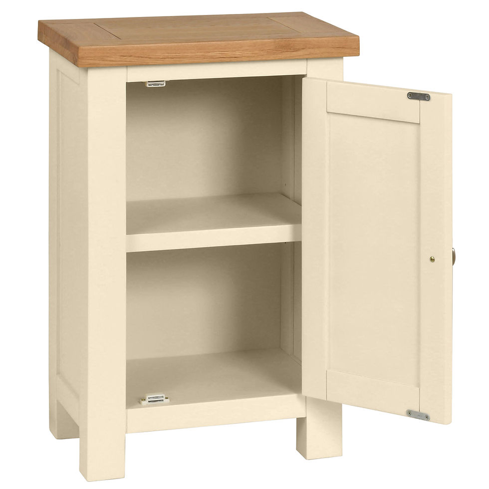 Thumbnail: Dawlish Warren Painted 1 Door Cabinet In Ivory