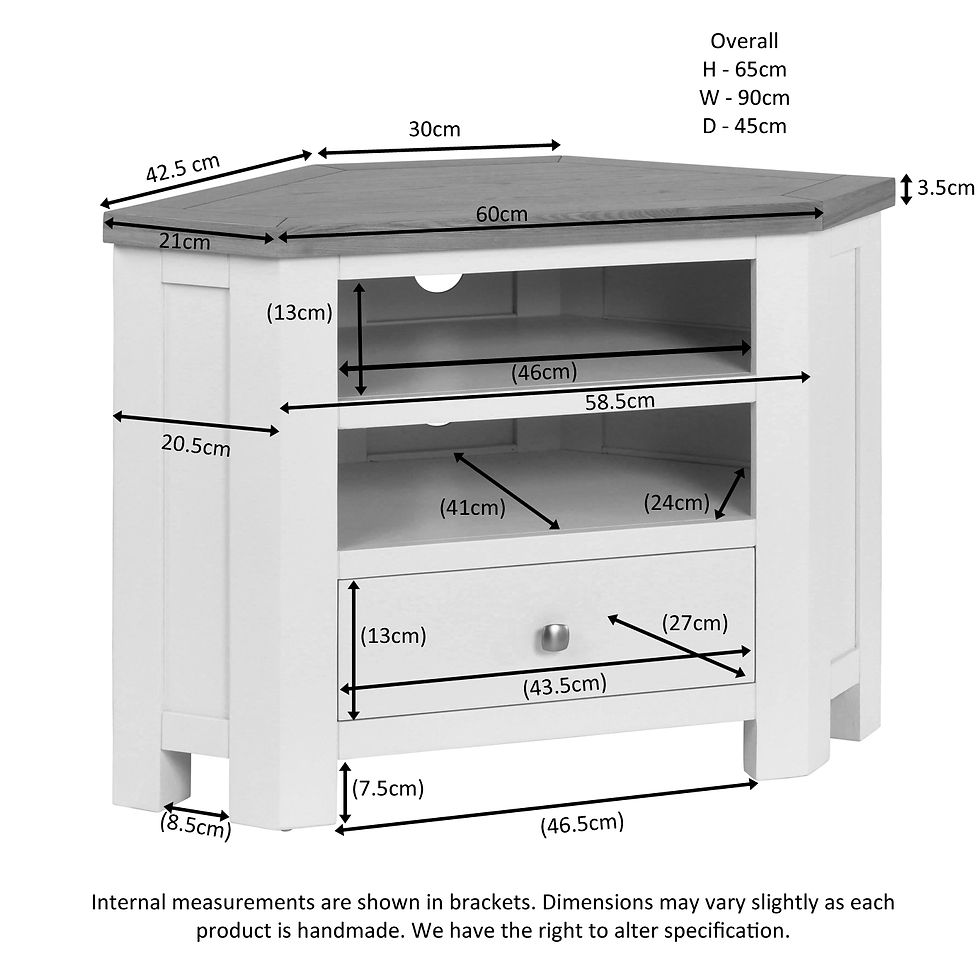 Thumbnail: Dawlish Warren Painted Corner TV Unit