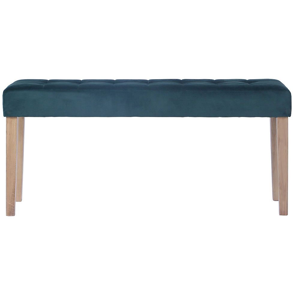 Thumbnail: Anstey Medium Velvet Dining Bench 104cm In Forest