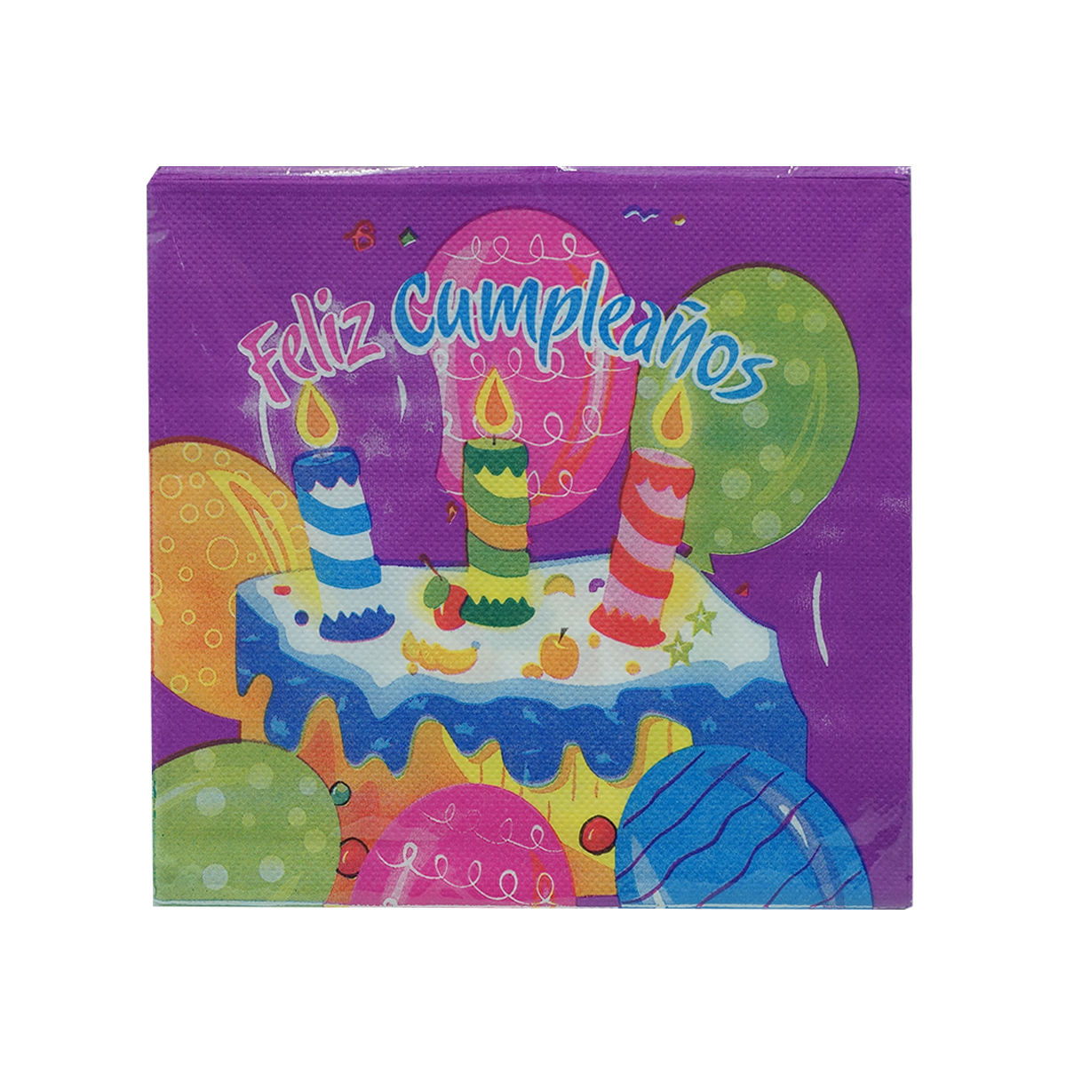 Servilleta Pastel y velas