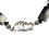 Thumbnail: Contented Tabby Cat in Silver, Stars in Necklace of Agate & Silver