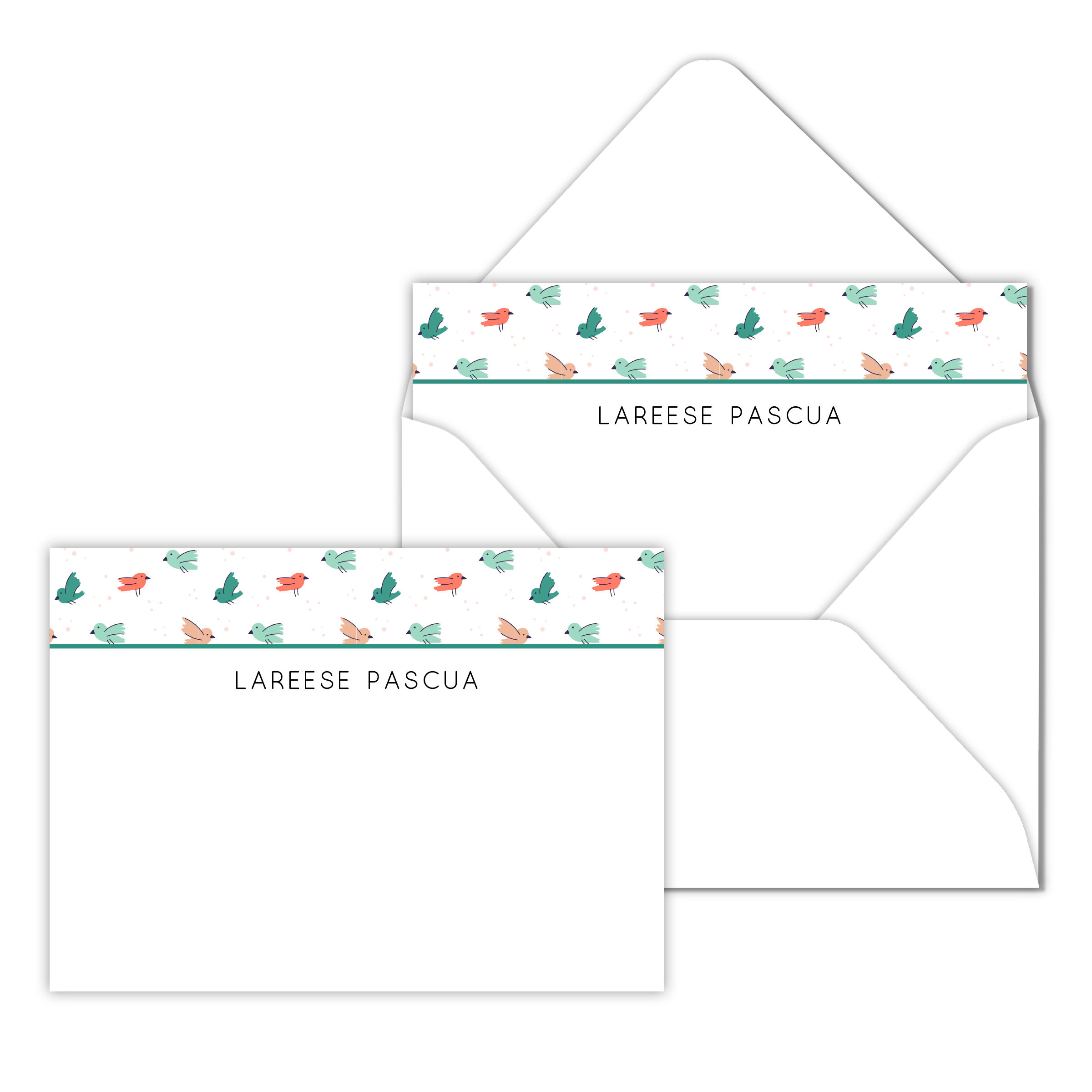 Strip Fly Away Notecard