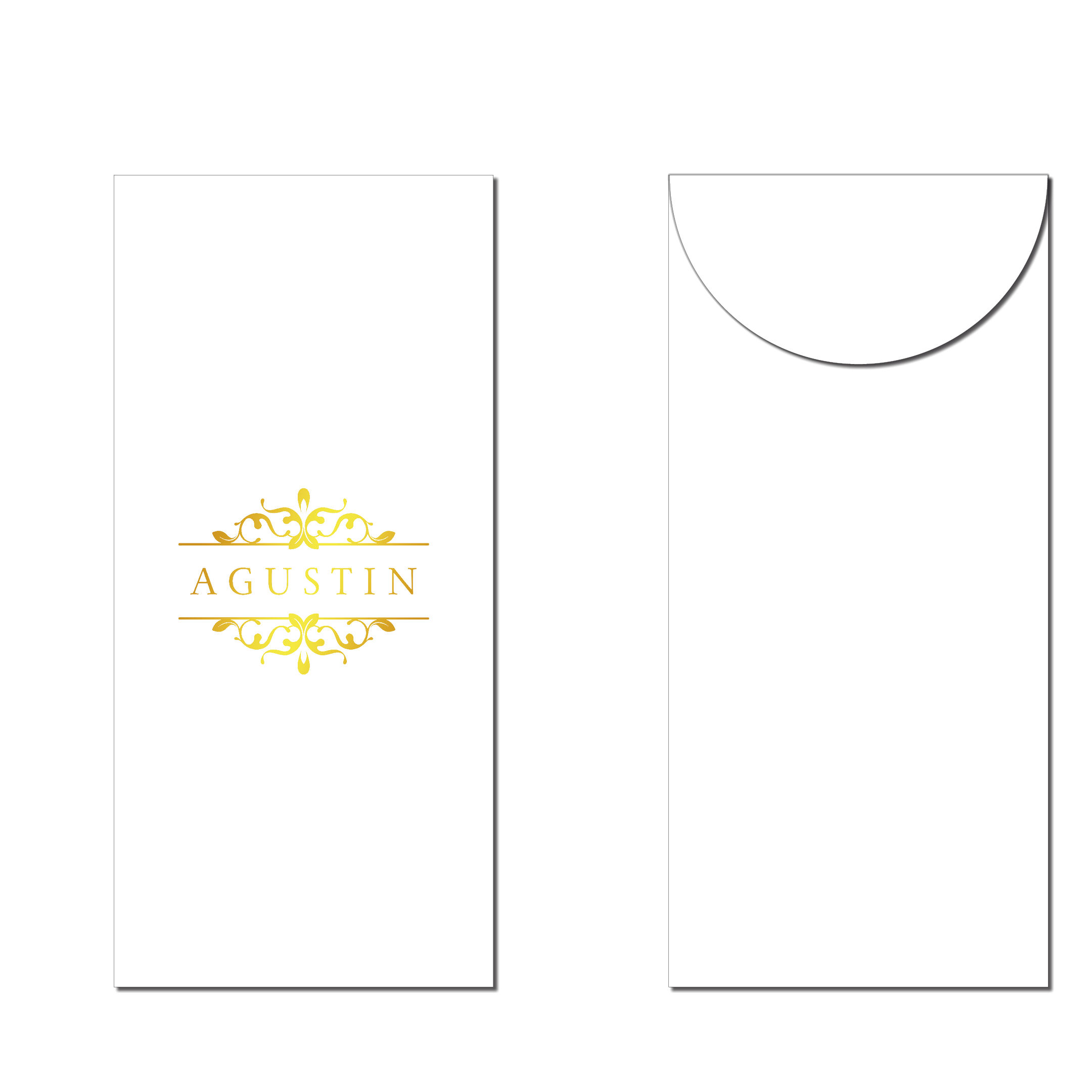 Personalized All Occasion Money Envelope |Horizontal Monogram Frame