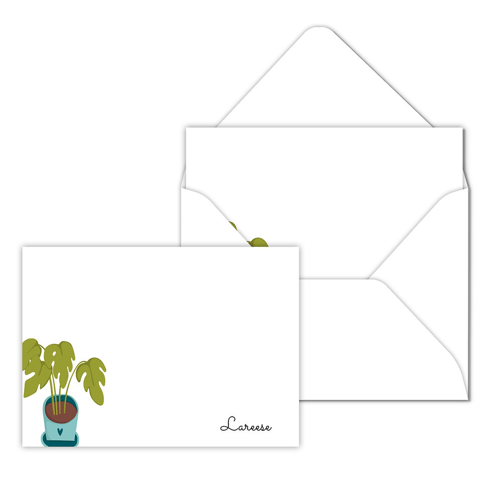 Corner Plant 4 Notecard
