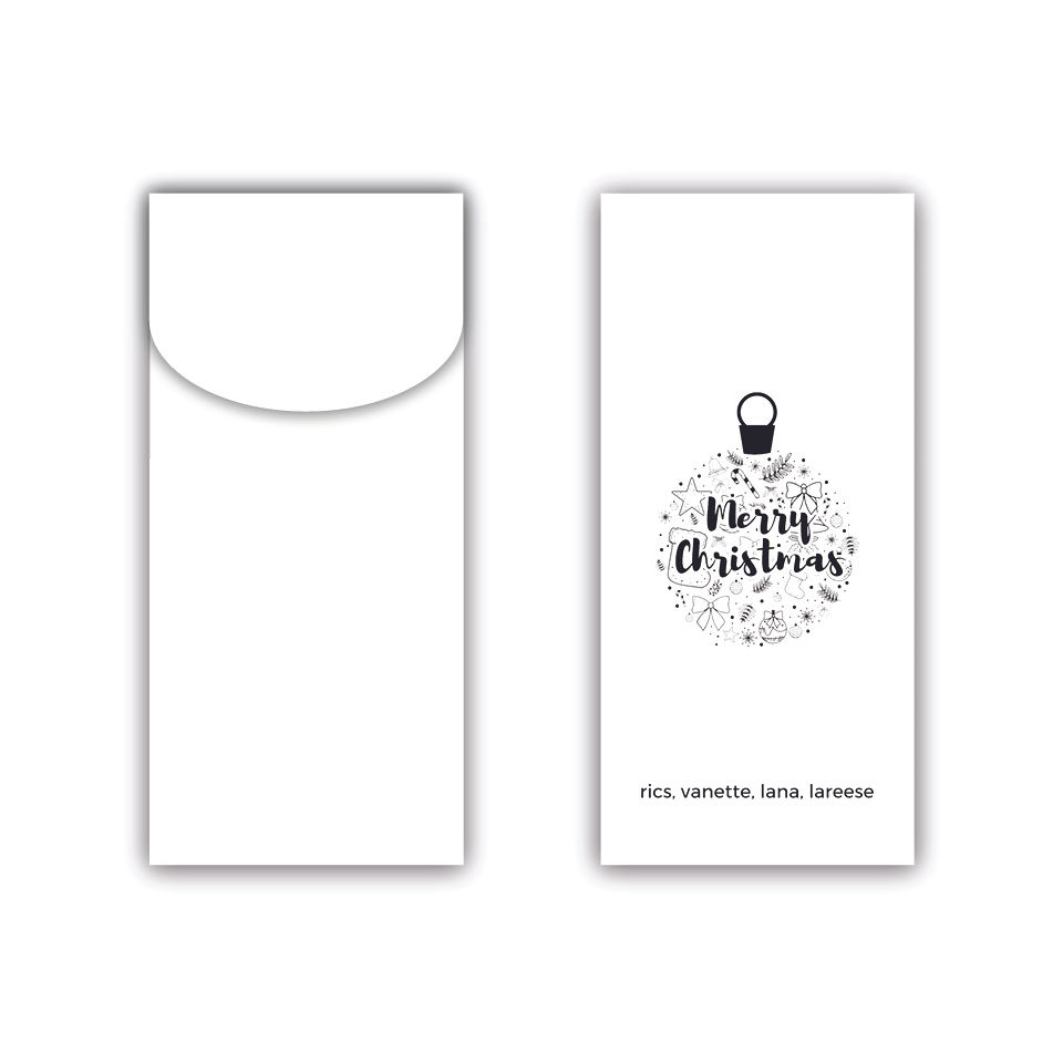 Thumbnail: Personalized Christmas Money Envelope  |Christmas Icons