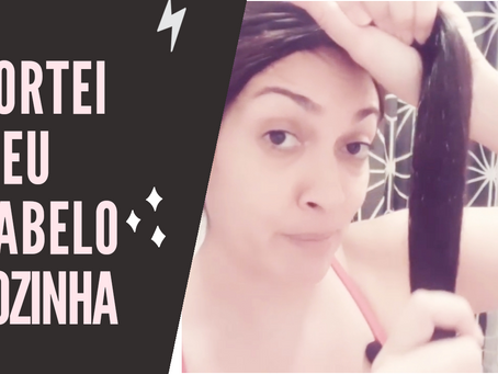 Cortei meu cabelo sozinha 😱