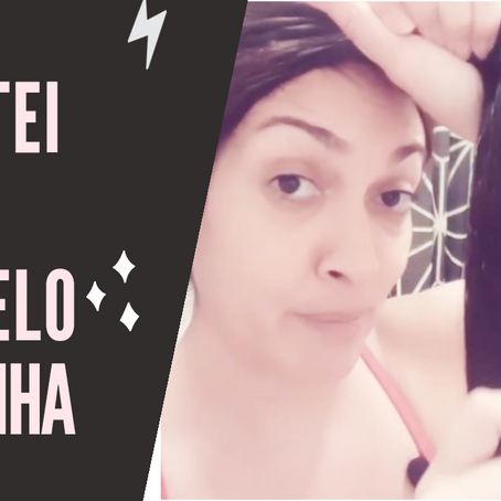 Cortei meu cabelo sozinha 😱