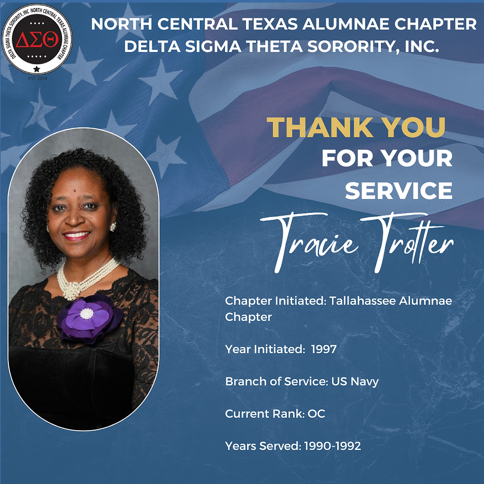 Happy Veterans Day Soror Trotter