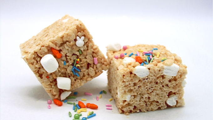 Rice Krispy Treats w/ Easter Sprinkles