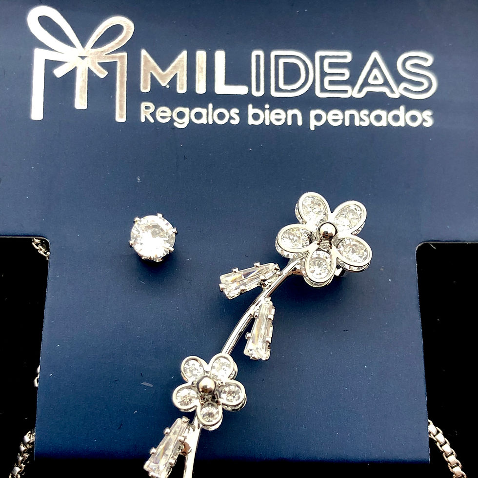 Miniatura: Pulsera y Aretes Plateados Cover Gold